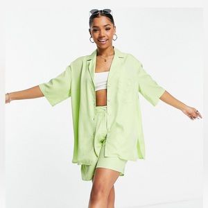 ASOS Green Bowling Shirt or Cover Up